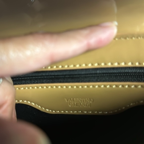 NWT! $210 Valentino Orlandi Evening Bag/Clutch Top Handle Removable Strap - Picture 5 of 6